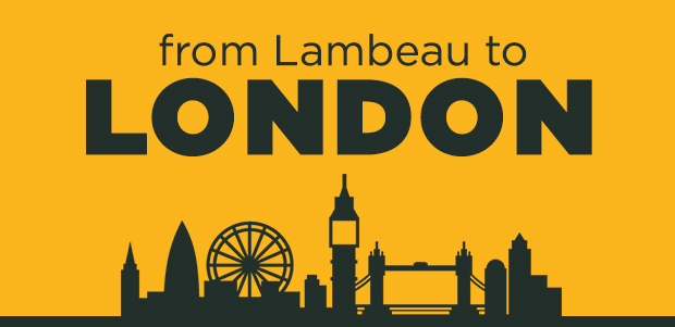 From Lambeau to London.