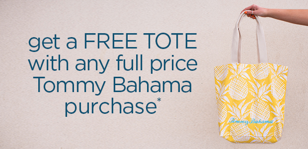 Enjoy a Free Cooler bag with any Tommy Bahama purchase*