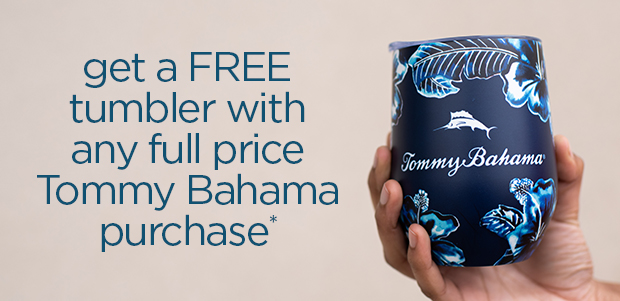 Enjoy a Free tote bag with any Tommy Bahama purchase*
