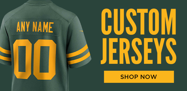 Custom Jerseys from the Packers Pro Shop. Shop now.