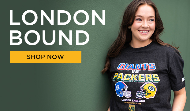 From Lambeau to London. Exclusive to the Packers Pro Shop. Shop Now.