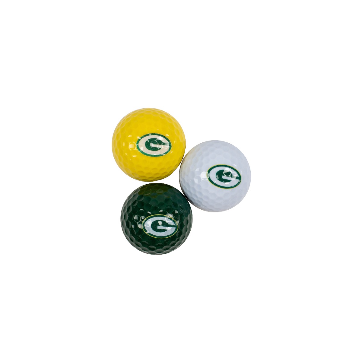 فيش Green Bay Packers 3-Pack Team Color Golf Balls فيش
