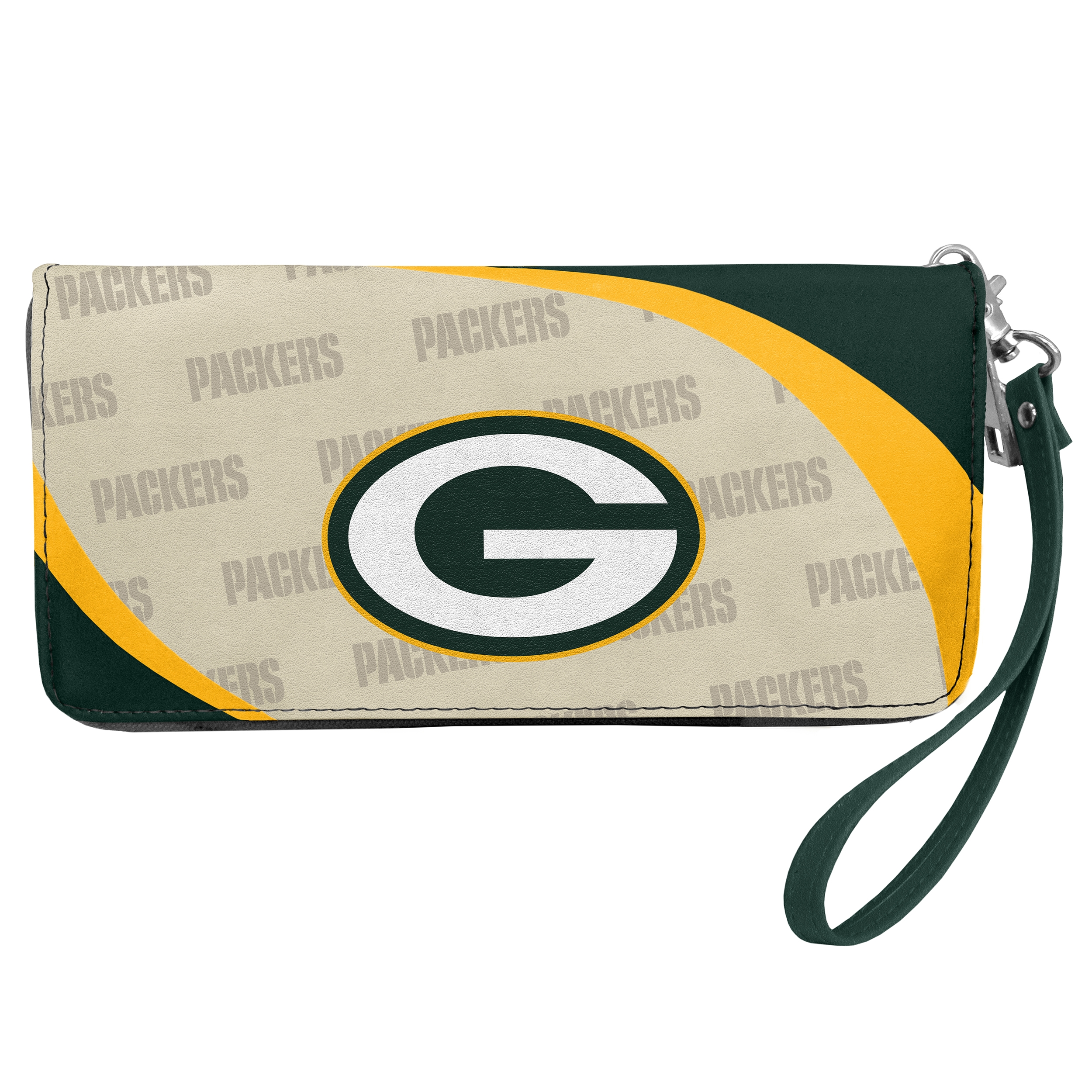 NFL Green Bay Packers Curve Zip Organizer Wallet
