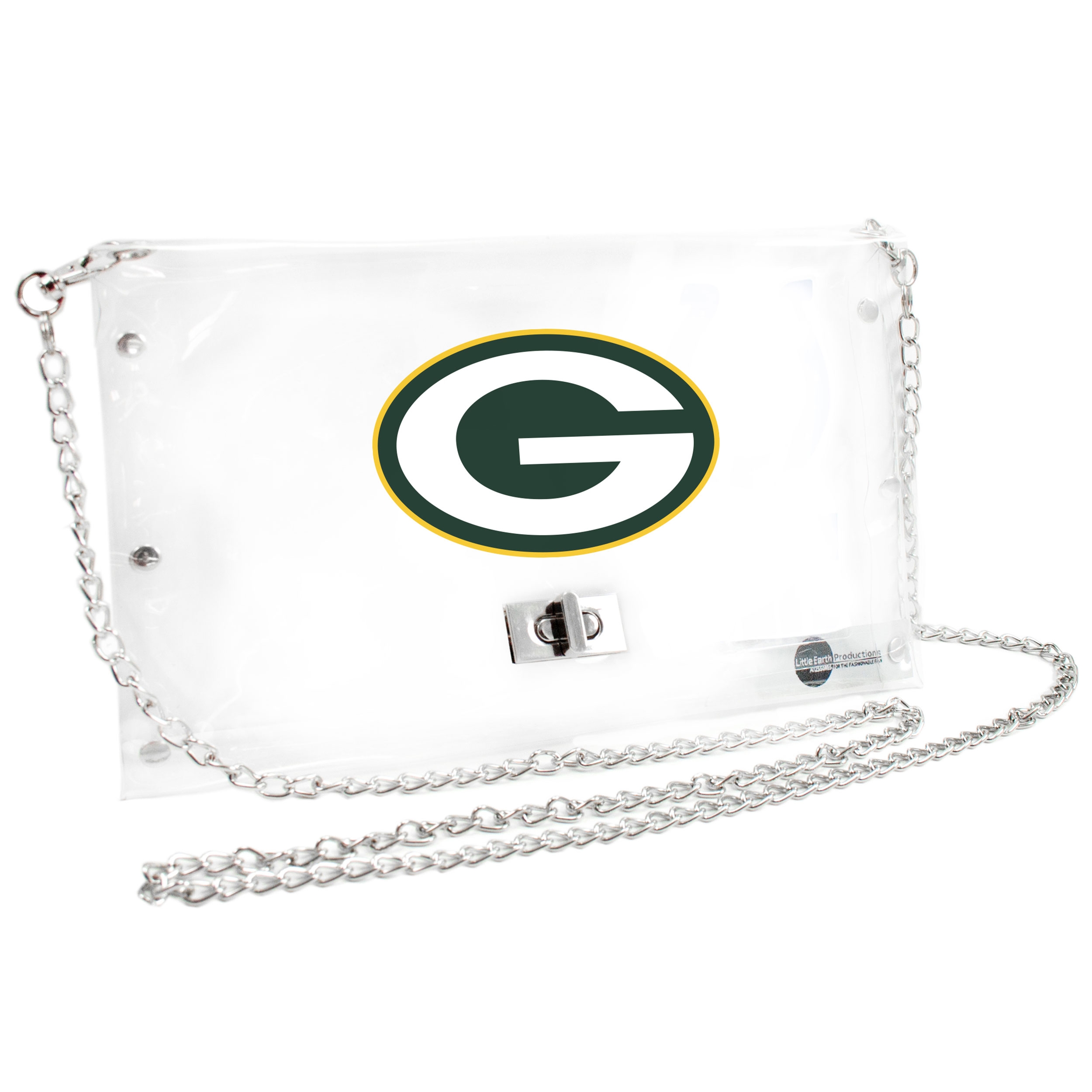 Green Bay Packers Clear Envelope Handbag