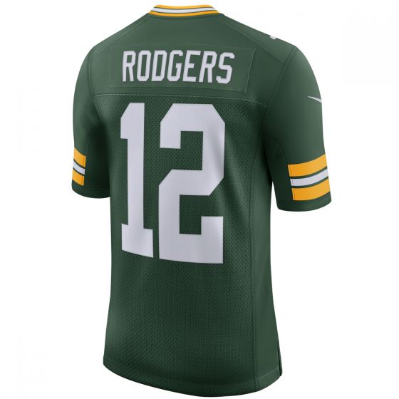 Green Bay Packers Aaron Rodgers Jersey NFL Shirt Nike Polyester Mens Size S