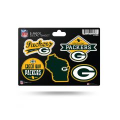 Packers 5-Pack Decal Sheet