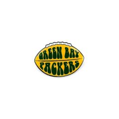 Packers Retro Football Pin
