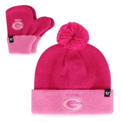 Packers Infant Girls Bam Bam Hat & Mitten Set