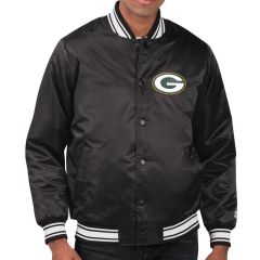 Packers Starter Locker Room Satin Varsity Jacket