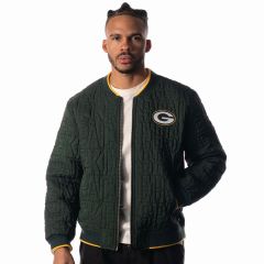 Packers Unisex Quilted Bomber Jacket