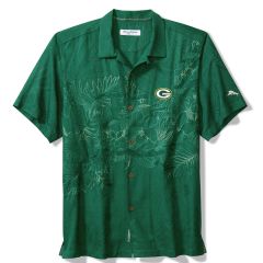 Packers Tommy Bahama Islandzone Gameday Camp Shirt