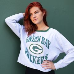 Packers '47 Womens Upstage Kennedy Cropped Crew