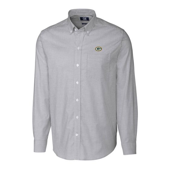 Green Bay Packers Big Tall Cutter Buck G Oxford Shirt at the Packers Pro Shop