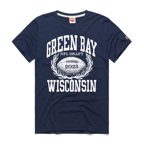 NFL Draft 2025 Homage Collegiate T Shirt at the Packers Pro Shop