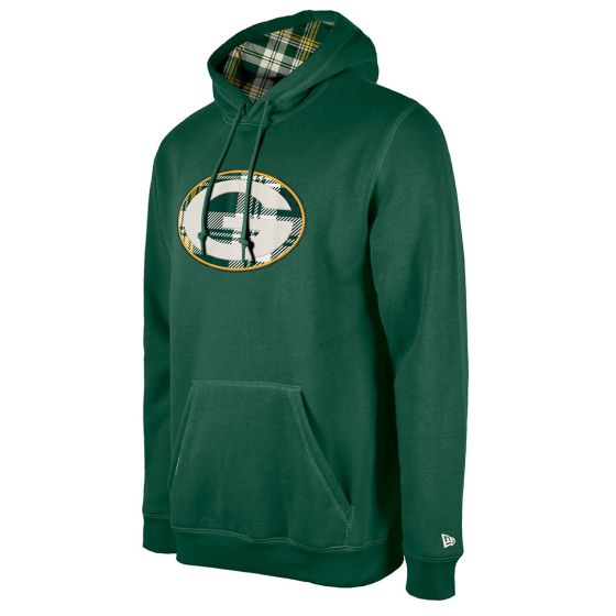 Green Bay Packers New Era 3rd Down Plaid Hoodie at the Packers Pro shop