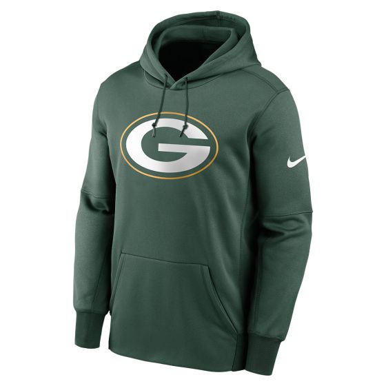 Green Bay Packers Nike Prime Logo Therma Pullover Hoodie at the Packers Pro Shop