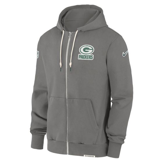 Green Bay Packers Nike Sideline Player Full Zip Hoodie at the Packers Pro Shop