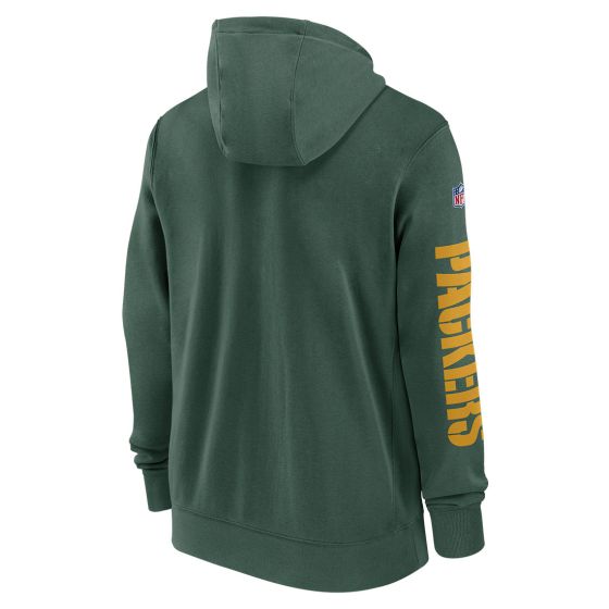 Green Bay Packers Nike Sideline Team Issue Full Zip Hoodie at the Packers Pro Shop