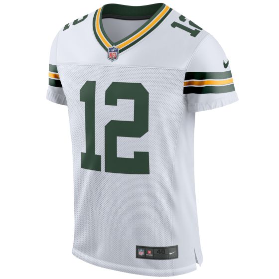 Green Bay Packers 12 Aaron Rodgers Nike Away Elite Player Jersey at the Packers Pro Shop