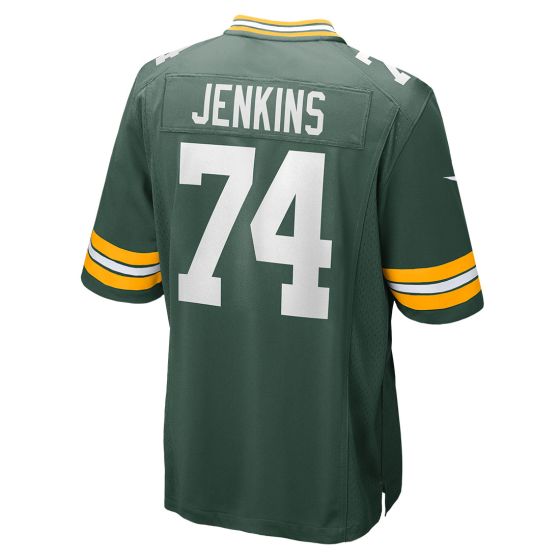 Green Bay Packers 74 Elgton Jenkins Nike Home Game Jersey at the Packers Pro Shop