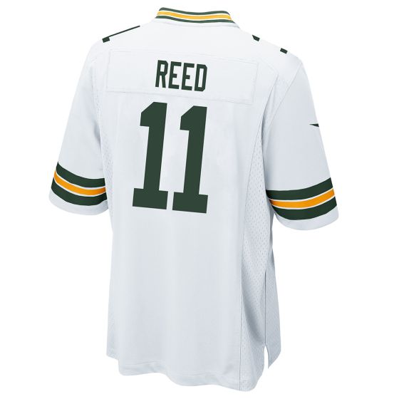 Green Bay Packers 11 Jayden Reed Nike Away Game Jersey at the Packers Pro Shop