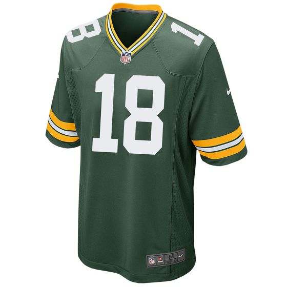 Green Bay Packers 18 Malik Heath Nike Home Game Jersey at the Packers Pro Shop