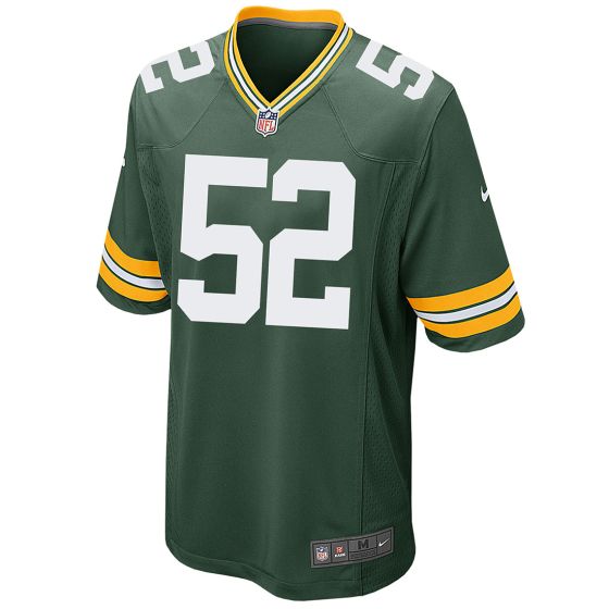 Green Bay Packers 52 Clay Matthews Nike Home Game Jersey at the Packers Pro Shop