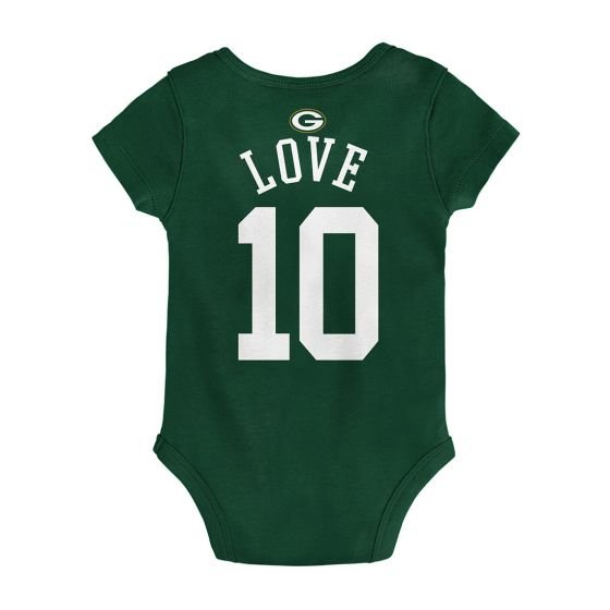 Packers Newborn 10 Jordan Love Bodysuit 6 9 Months Green