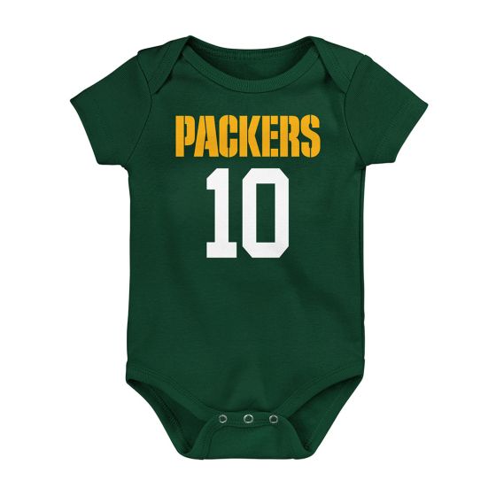 Packers Newborn 10 Jordan Love Bodysuit 6 9 Months Green