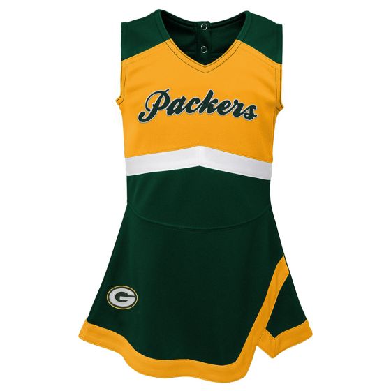 Girls Infant Green Bay Packers Cheer Captain Jumper Dress