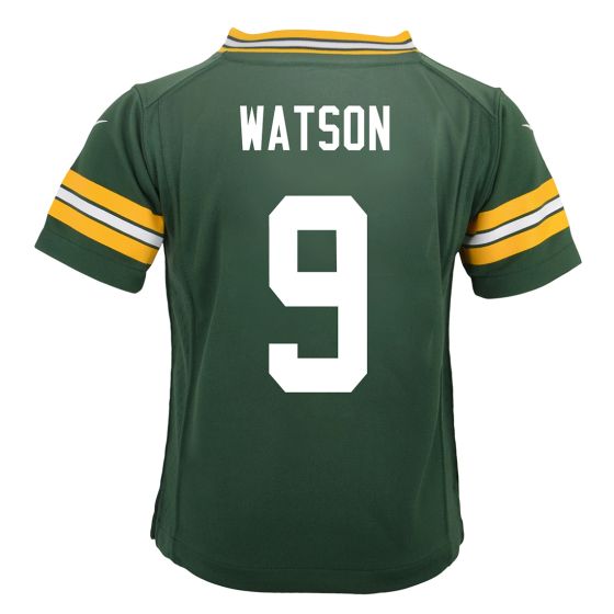 Green Bay Packers 9 Christian Watson Home Infant Game Jersey at the Packers Pro Shop