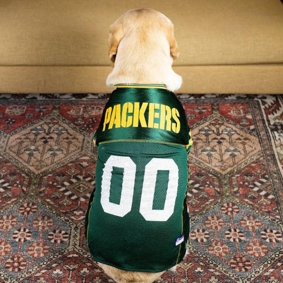 Green Bay Packers Pet Mesh Game Jersey at the Packers Pro Shop