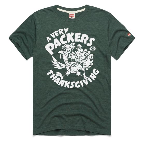 Green Bay Packers Homage A Very Thanksgiving T Shirt at the Packers Pro Shop