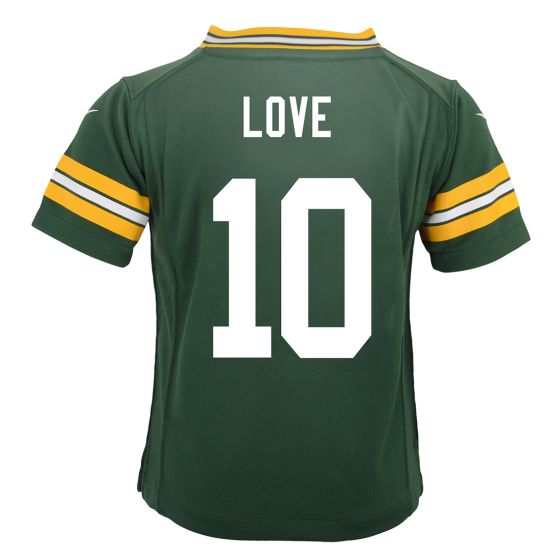 Green Bay Packers 10 Jordan Love Home Toddler Nike Game Jersey at the Packers Pro Shop