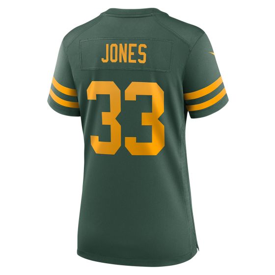 Green Bay Packers 50s Classic Womens 33 Jones Game Jersey at the Packers Pro Shop