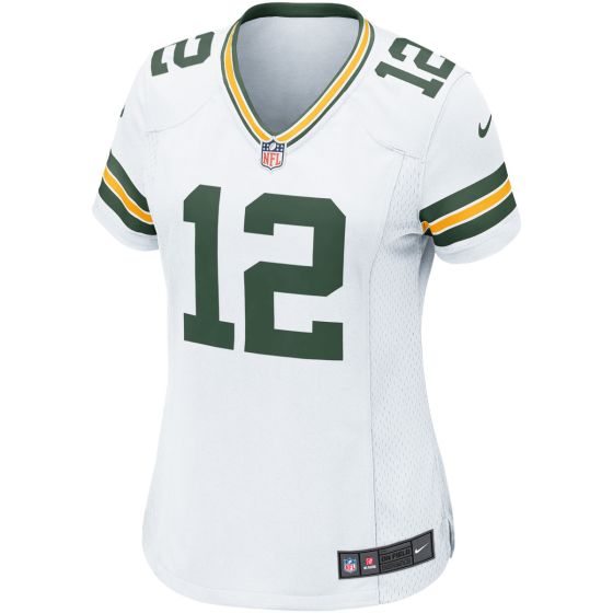 12 Aaron Rodgers Nike Womens Away Game Jersey