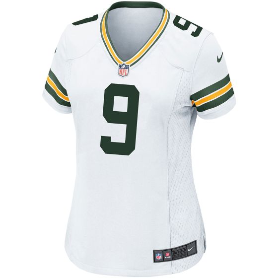 Green Bay Packers 9 Christian Watson Away Womens Nike Game Jersey at the Packers Pro Shop