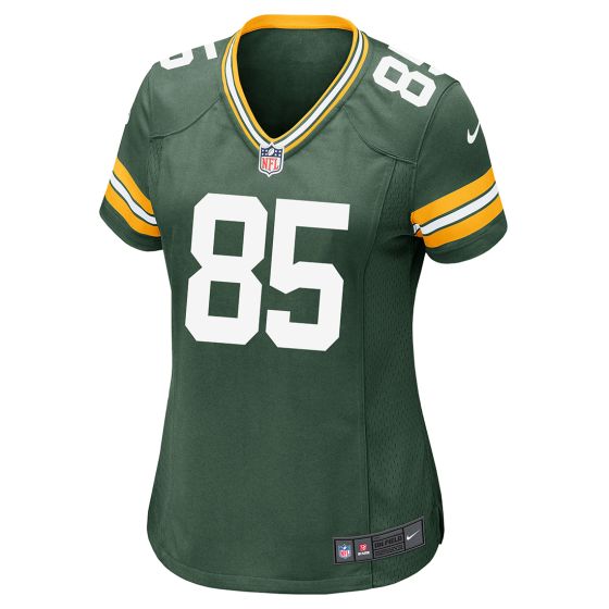 Green Bay Packers 85 Tucker Kraft Home Womens Nike Game Jersey at the Packers Pro Shop