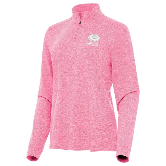 Green Bay Packers Antigua Womens Mentor 1 4 Zip at the Packers Pro Shop