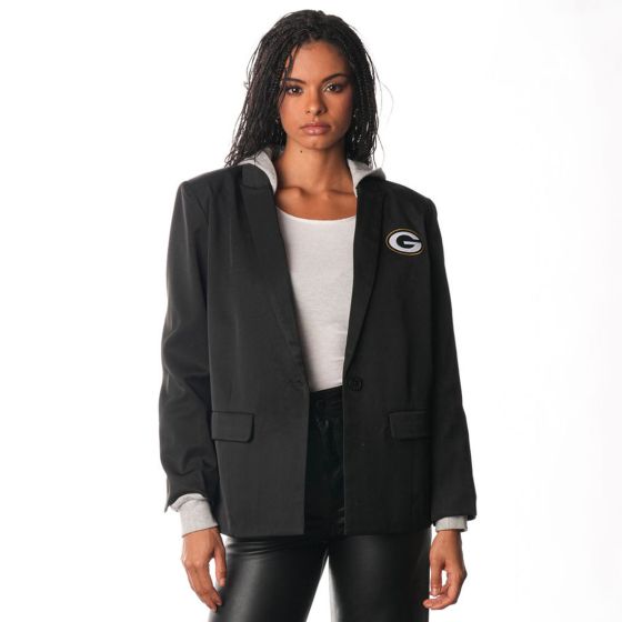 Womens hooded blazer hotsell
