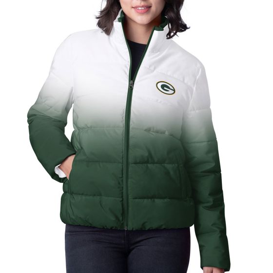 Ombre puffer coat shop