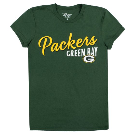Green Bay Packers Custom Womens End Zone T Shirt at the Packers Pro Shop