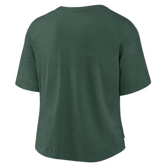 Green Bay Packers Nike Womens Dri Fit Pocket Cropped T Shirt at the Packers Pro Shop