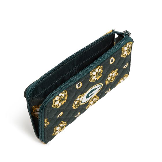 Vera bradley rfid front zip wristlet outlet