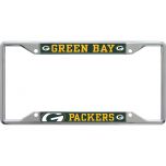 Green Bay Packers Mega Chrome License Plate Frame