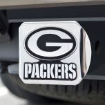Packers Chrome Metal Hitch Cover