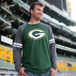 Packers Nike Raglan Stripe T-Shirt
