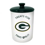 Packers Ceramic Pet Treat Canister