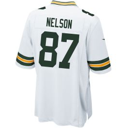 Green Bay Packers 87 Jordy Nelson Away Game Jersey at the Packers Pro Shop