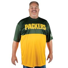 Packers Big & Tall Color-Blocked Split T-Shirt